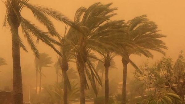 tempête de sable aux Îles Canaries