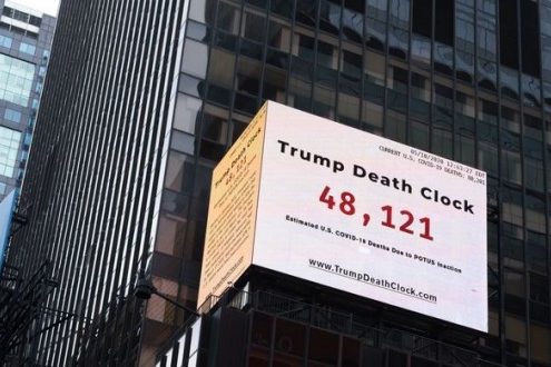 l'horloge de la mort de Trump