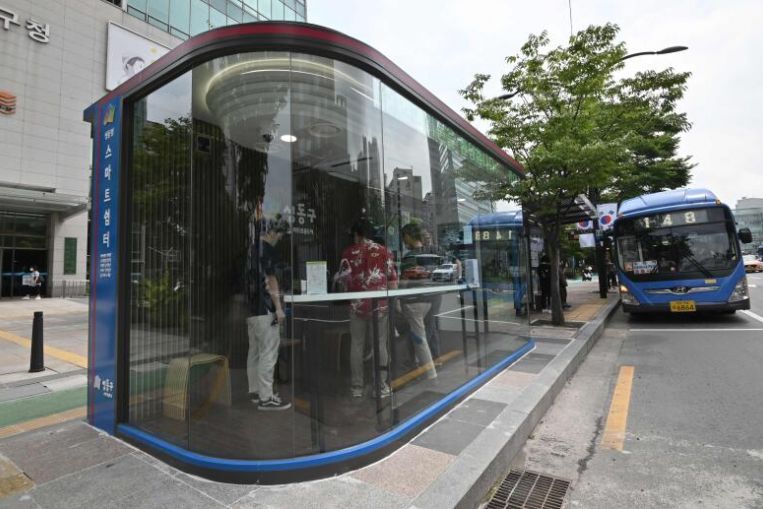 arrêts de bus high-tech seoul