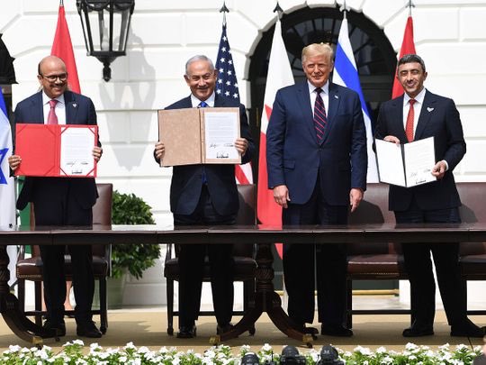 Israël, les EAU et le Bahreïn signent des accords