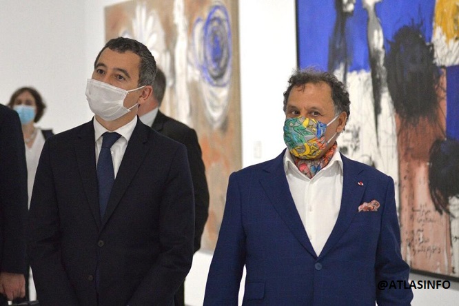 Gérald Darmanin au Musée Mohammed VI d’art moderne et contemporain