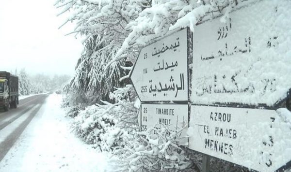 chutes de neige maroc