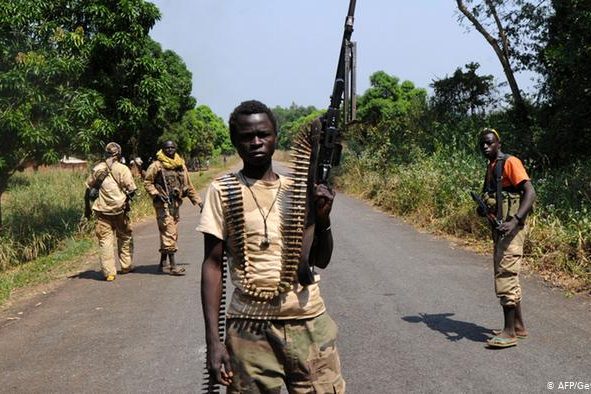 Des rebelles dans la région de Bambari © DR