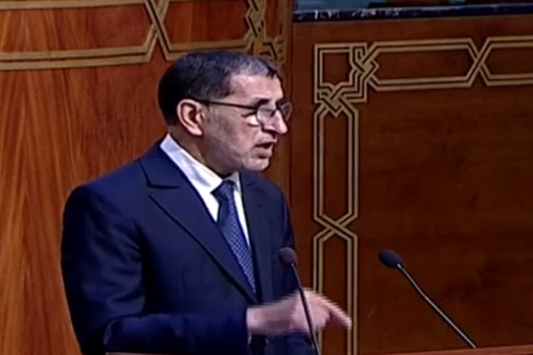 Saad Dine El Otmani à la Chambre des conseillers © DR