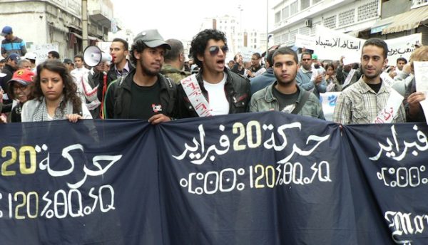 Manifestation du M20F à Casablanca