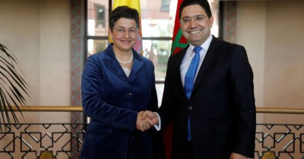 Nasser Bourita, ministre des Affaires étrangères, et son homologue espagnole, Arancha González Laya