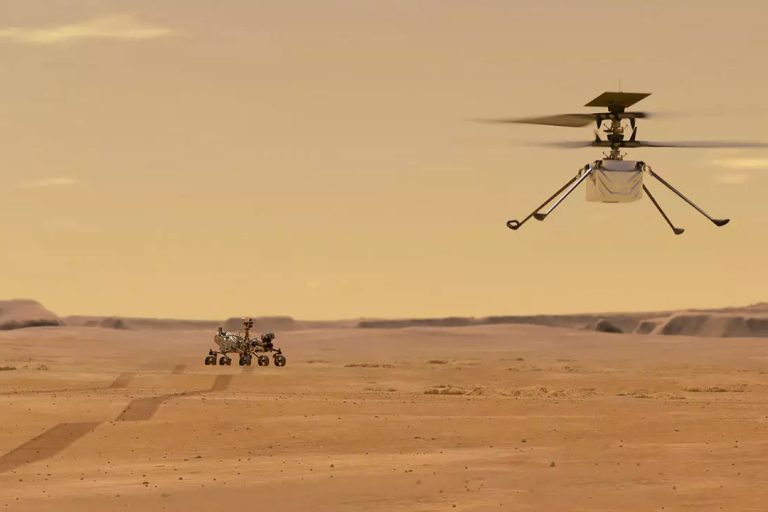 L'hélicoptère Ingenuity de la Nasa sur Mars © AFP