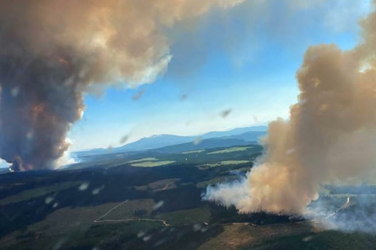 L'incendie Long Loch ravage la Colombie-Britannique, le 30 juin 2021. © AFP