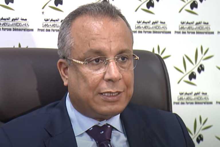 Mustapha Benali, secrétaire générale du FFD © Capture d'écran, YouTube/SNRTnews