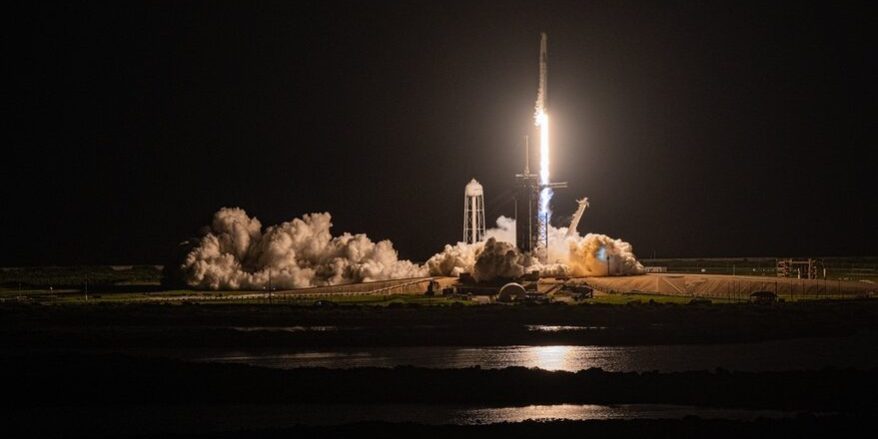 Le décollage de la fusée Falcon 9 de SpaceX du centre Kennedy à Cap Canaveral, en Floride, mercredi 15 septembre 2021. © Thom Baur, Reuters