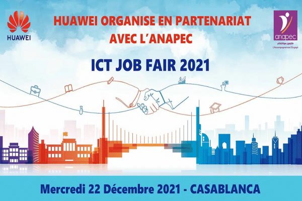 Huawei et l’ANAPEC coorganisent la deuxième édition de "ICT Job Fair-Career 2021" 