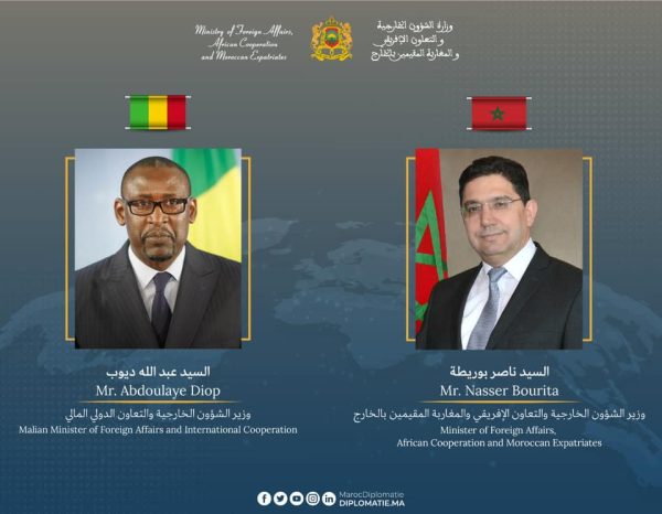 Maroc-Mali : entretien de Nasser Bourita avec le chef de la diplomatie malienne