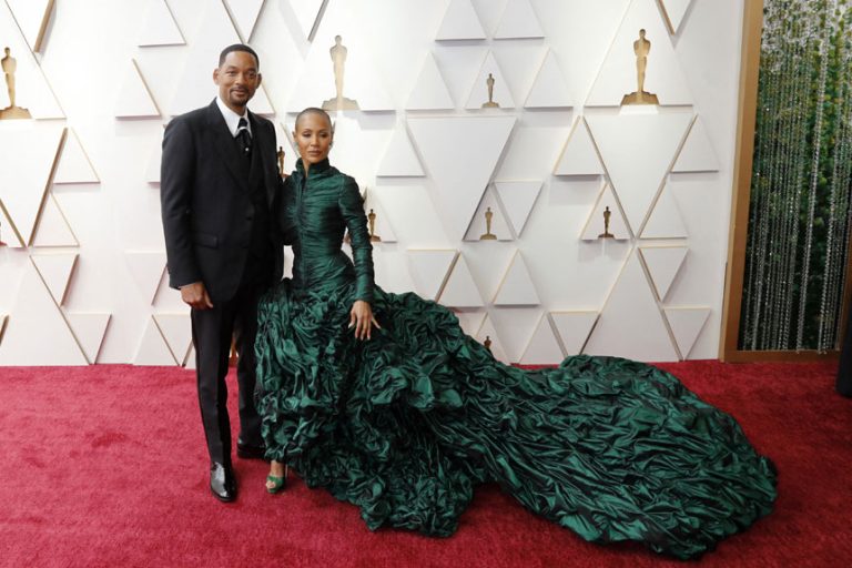 Will Smith et sa femme Jada Pinkett Smith lors de la 94e cérémonie des Oscars, à Hollywood, le 27 mars 2022 © DR