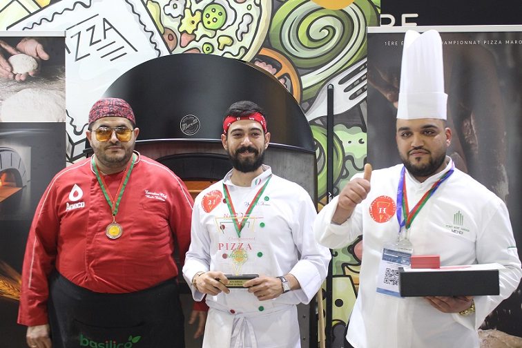 Les gagnants au championnat de la pizza au Maroc