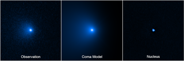 Image montrant la comète découverte par la NASA © DR