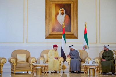 Le prince Moulay Rachid représente le Roi à la présentation des condoléances suite au décès de Cheikh Khalifa Bin Zayed Al Nahyane ©MAP