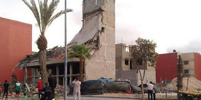 Effondrement d'un immeuble en construction à Casablanca © DR