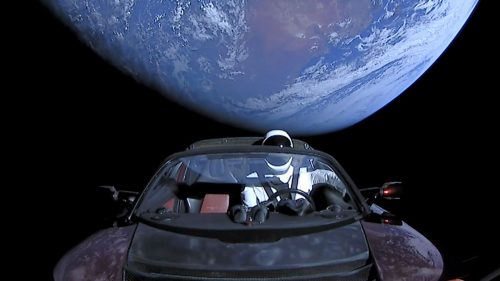 Des nouvelles de la Tesla dans l'espace ?