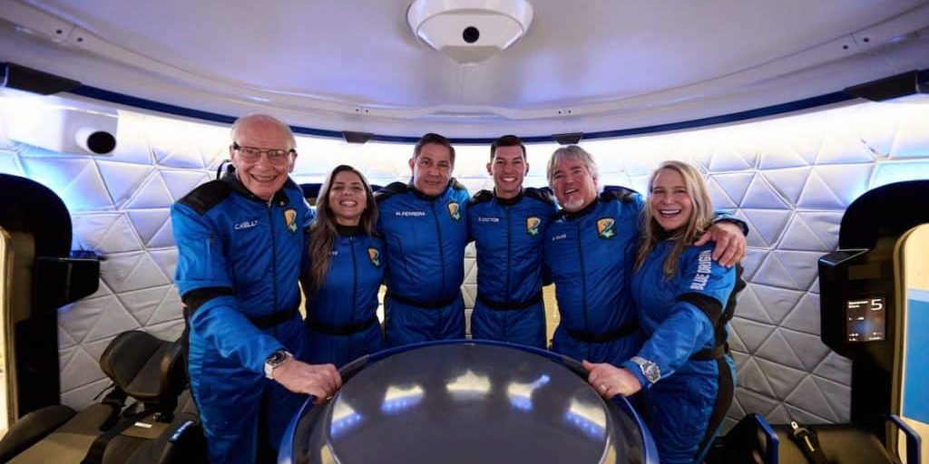 Six touristes à bord d’une fusée Blue Origin