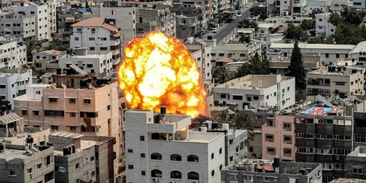 Un bombardement dû à un raid israélien à Gaza, le 6 août 2022 © DR